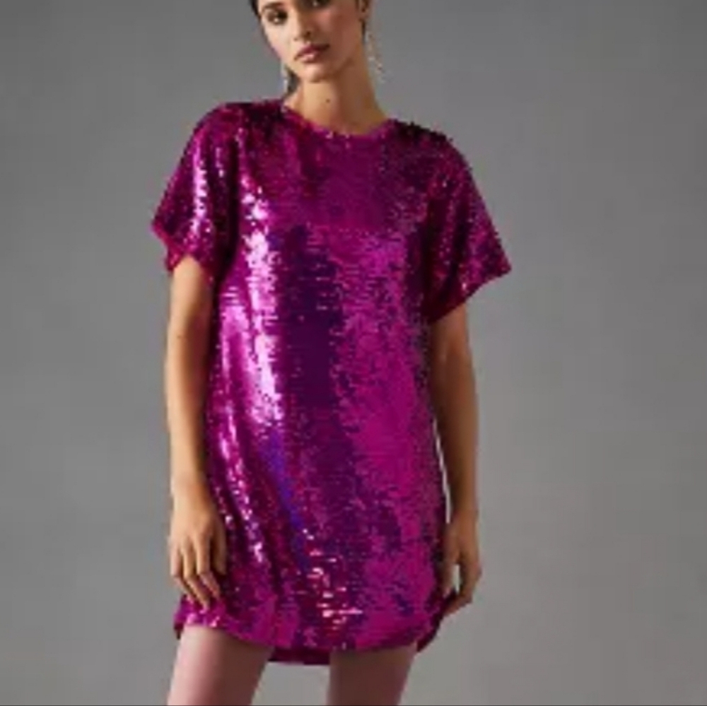 Anthropologie Verb by Pallavi Singhee Sequin Shift Dress